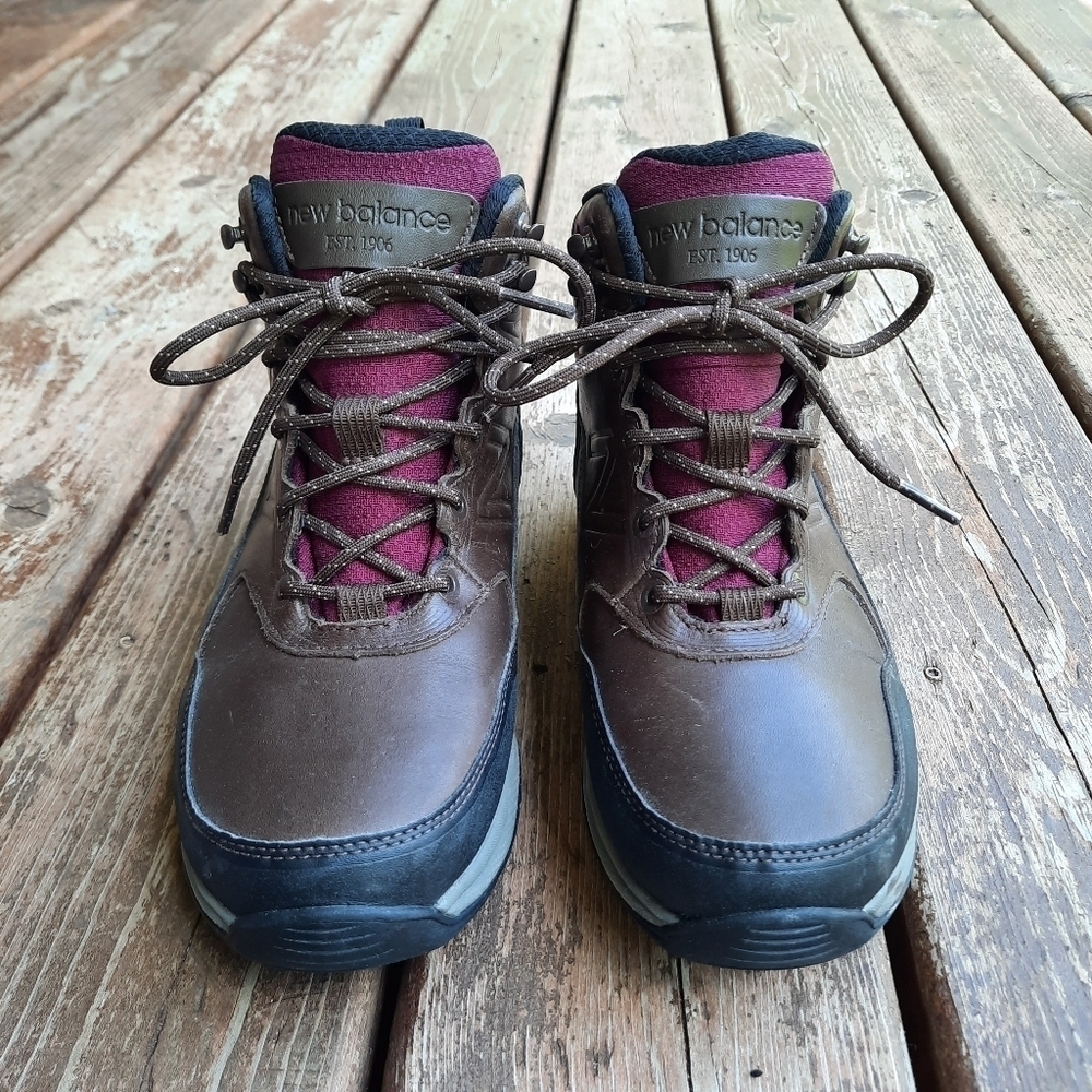 New Balance 1400 V1 Trail Walking Boots Dark Brown leather hiking boots WW1400DB - Picture 7 of 16